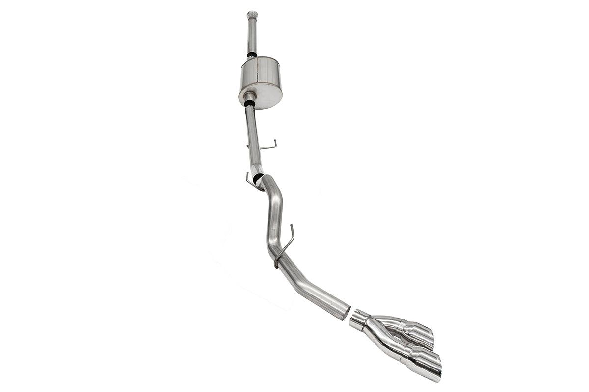 Corsa Performance Sport 3" Side Exit Cat Back System with Polished Tips (2021-2025 F150 5.0L 157" Wheelbase) - 21160