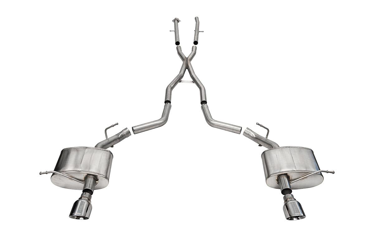 Corsa Performance 2.5" Cat-Back Single 4.5" Polished Tips - Extreme (2011-2023 Dodge Durango 5.7L) - 21188