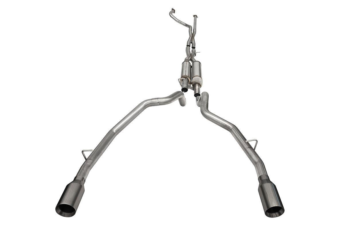 Corsa 3" Cat-Back Dre Single 5.0" Xtreme - Gunmetal (2021-2022 Ram 1500 TRX 6.2L 145WB) - 21189GNM