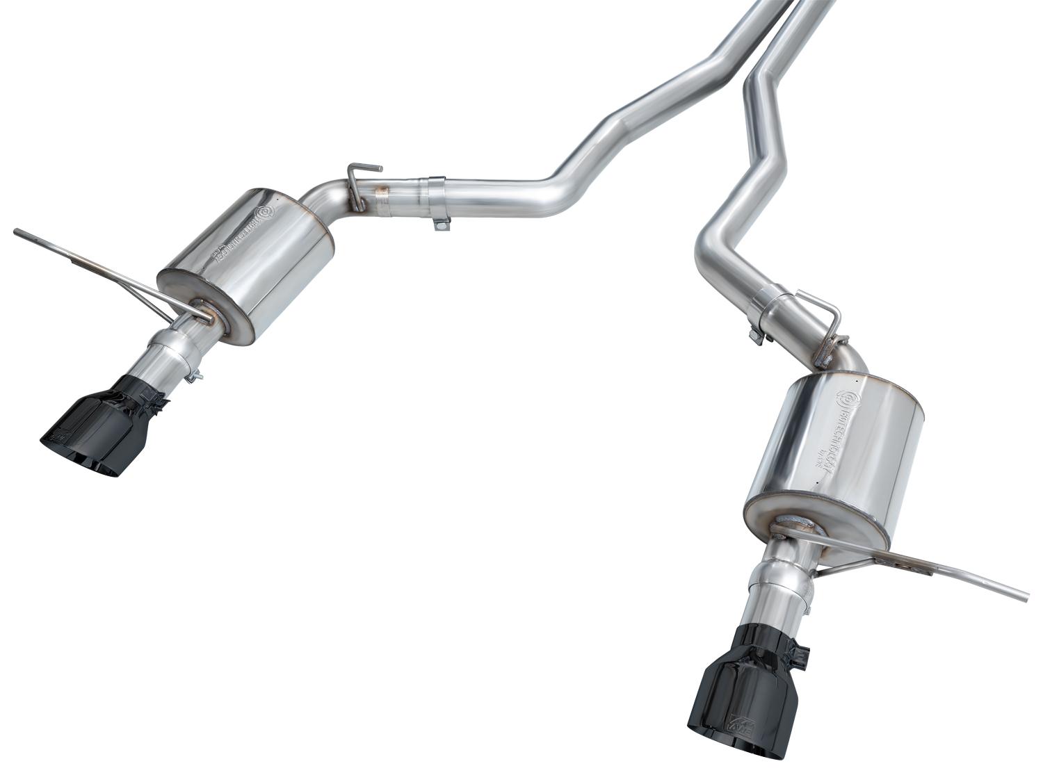 AWE Touring Edition Exhaust - Diamond Black Tips (2011-2024 Dodge Durango 5.7L) - 3015-33575