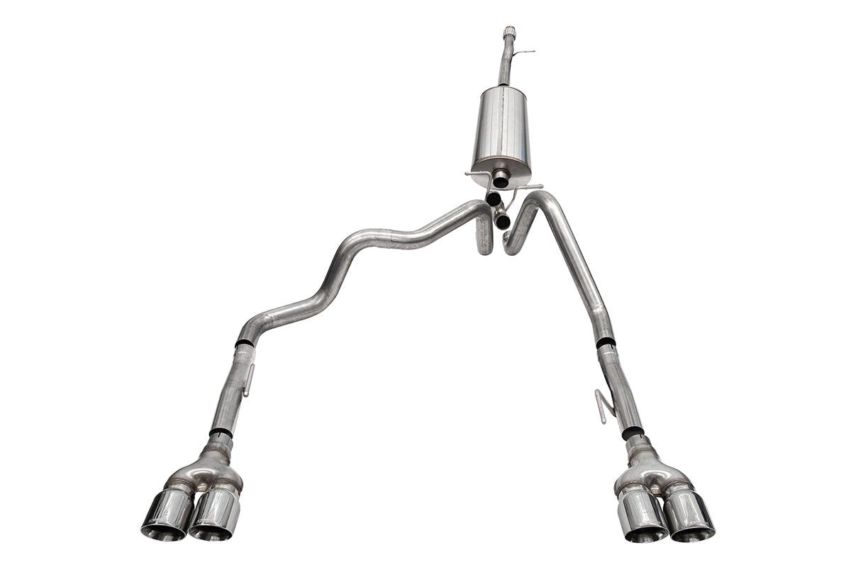 Corsa 3.0" Cat-Back Exhaust - Sport - Polished Tips (2019-2023 Silverado Sierra / Denali 6.2L - 147WB) - 21200