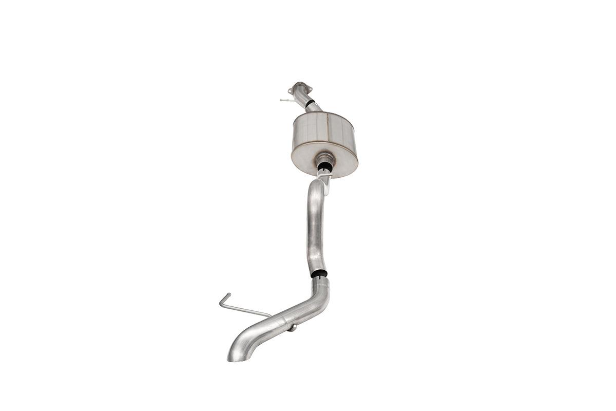 Corsa 2.75" Cat-Back Single Side Exit Exhaust System - Turndown Exhaust Tip (2021-2025 Bronco 2.7L 2-Door)  - 21207