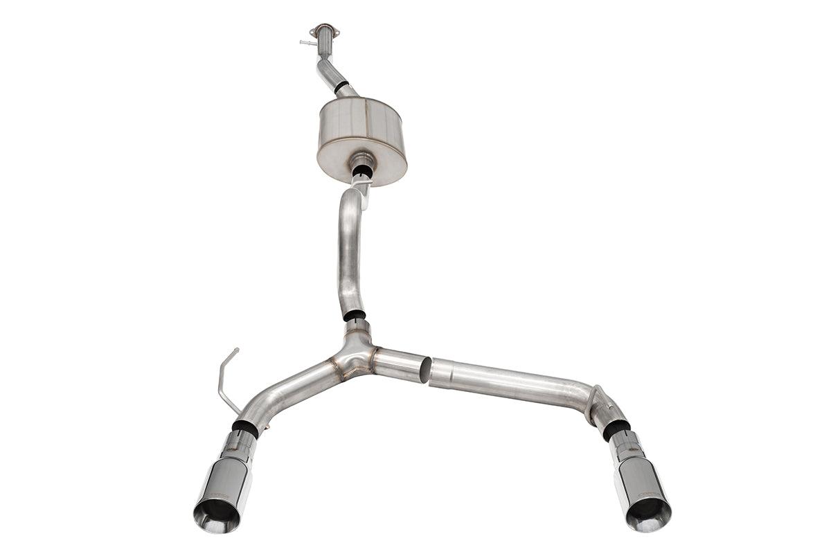 Corsa 2.75" Cat-Back Single Side Exit Exhaust System w/ Single 4.0" Straight Cut Tips - Polished (2021-2025 Bronco 2.7L 4-Door)  - 21210