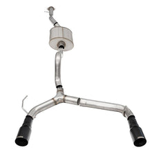 Corsa 2.75" Sport Cat-Back DRE Exhaust System - Single 4.0" Straight Cut Tips - Black Powdercoat (2021-2025 Bronco 2.7L 4-Door)  - 21210BPC
