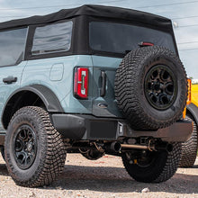 Corsa 2.75" Sport Cat-Back DRE Exhaust System - Single 4.0" Straight Cut Tips - Black Powdercoat (2021-2025 Bronco 2.7L 4-Door)  - 21210BPC