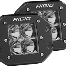 RIGID Industries Rigid D-Series Pro Led Light, Flood Optic, Flush Mount, Pair - 212113