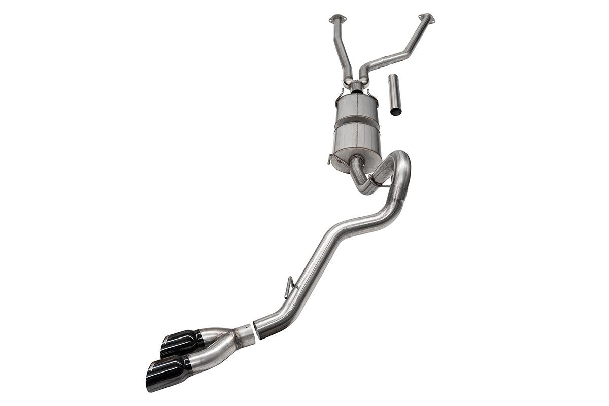 Corsa Performance Single Side Exit 3" Cat-Back - 4" Black PVD Pro-Series Tips (2022-2024 Tundra 3.4L V6) - 21245BLK