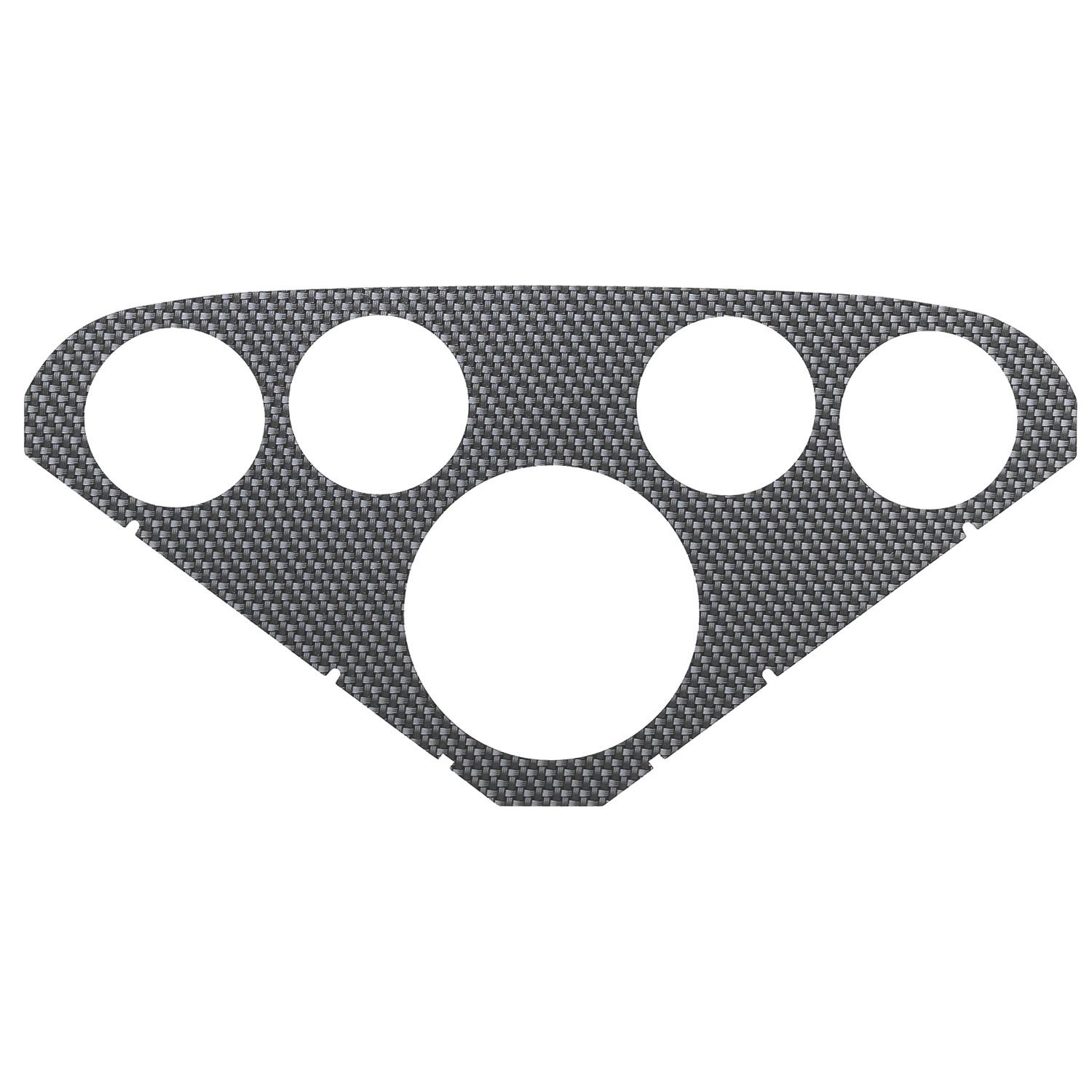 Auto Meter FACEPLATE FOR #2208, OPTIONAL, SILVER CARBON LOOK - 2124