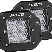 RIGID Industries Rigid D-Series Pro Led Light, Diffused Lens, Flush Mount, Pair - 212513