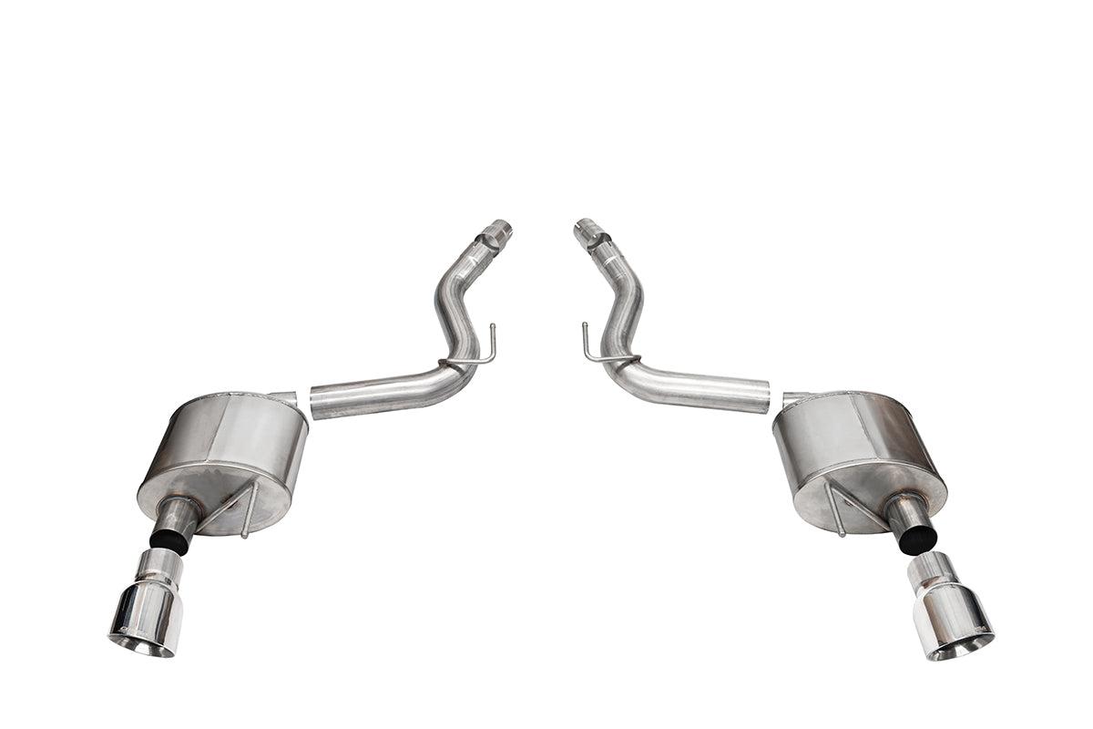 Corsa Performance 3.0” Dual Rear Exit Sport Axle-Back Exhaust System with 4.5” Pro Series Tips (2024-2026 Mustang GT Coupe w/ Non-Active Exhaust) - 21252