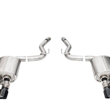 Corsa Performance 3.0” Dual Rear Exit Sport Axle-Back Exhaust System - Black PVD 4.0” Slash Cut Tips (2024-2026 Mustang GT Coupe w/ Active Exhaust) - 21261BLK
