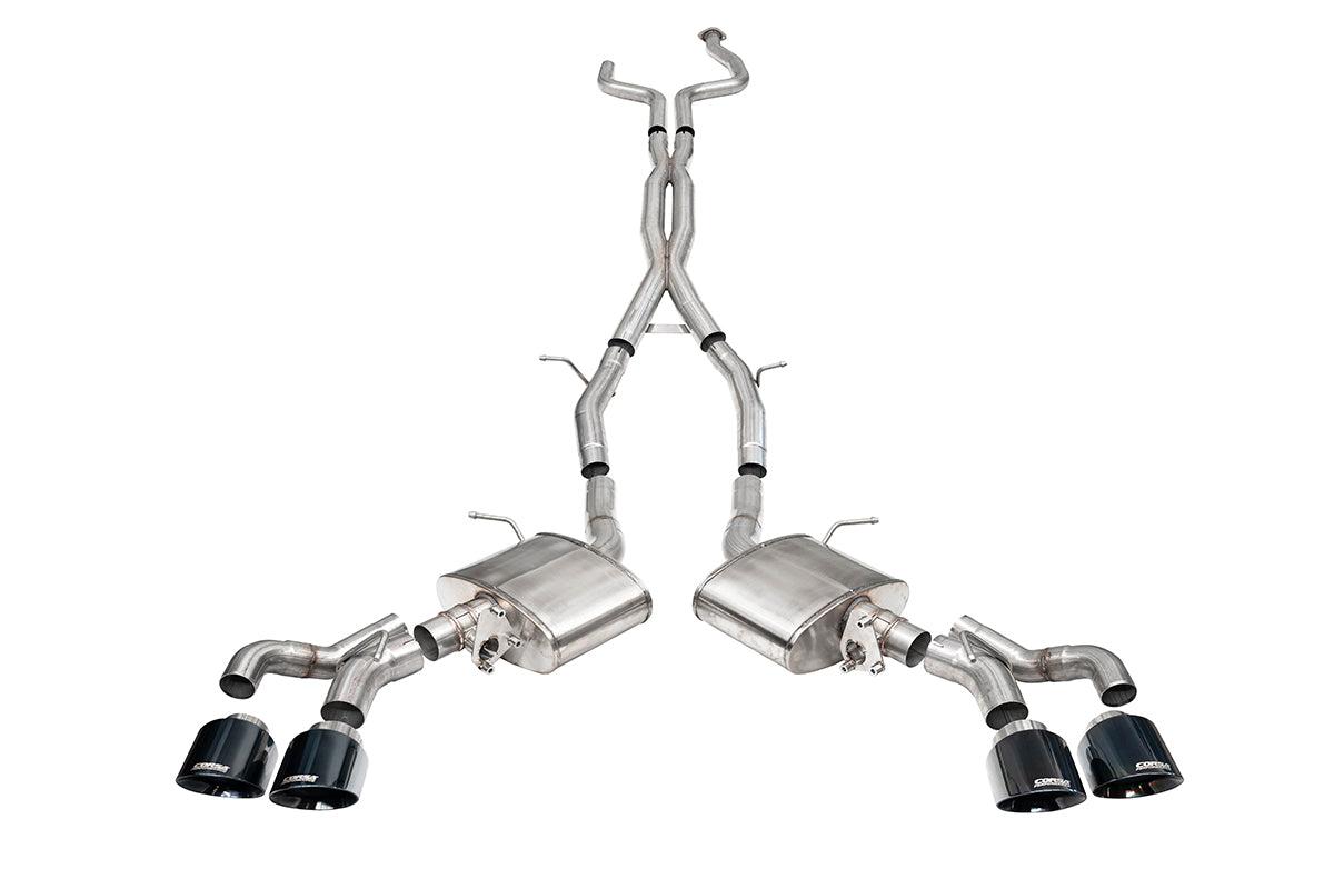 Corsa Performance Xtreme 3" Cat-Back Exhaust - 4.5" Black PVD Slash Tips (2022+ Cadillac CT5-V Blackwing) - 21320BLK