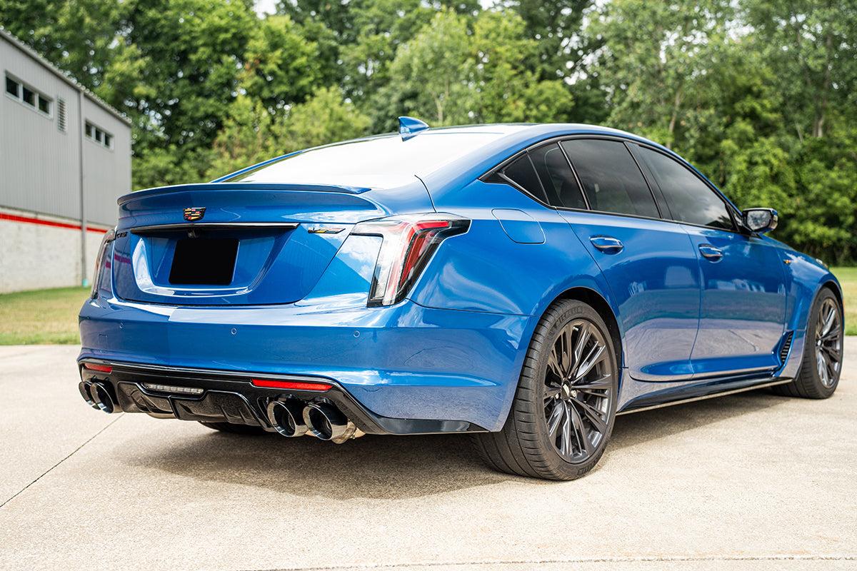 Corsa Performance Xtreme 3" Cat-Back Exhaust - 4.5" Black PVD Slash Tips (2022+ Cadillac CT5-V Blackwing) - 21320BLK