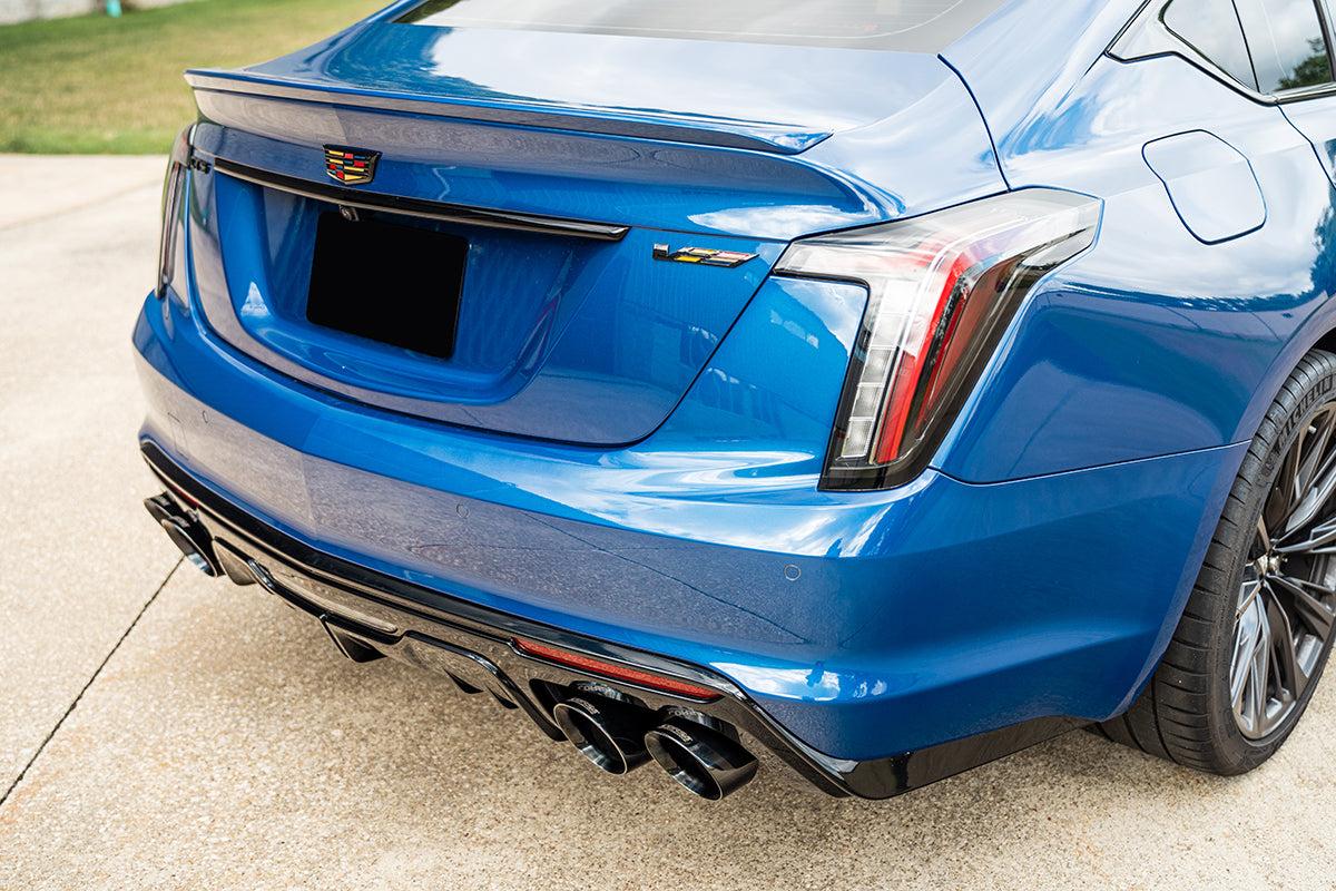 Corsa Performance Xtreme 3" Cat-Back Exhaust - 4.5" Black PVD Slash Tips (2022+ Cadillac CT5-V Blackwing) - 21320BLK