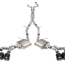 Corsa 3 Inch Cat-Back Exhaust with Dual Mode Active Exhaust; Corsa Double X-Pipe, Dual Rear Exit with Twin 4.5 Inch Carbon Tips 22-25 Cadillac CT5 V Blackwing - 21320CF