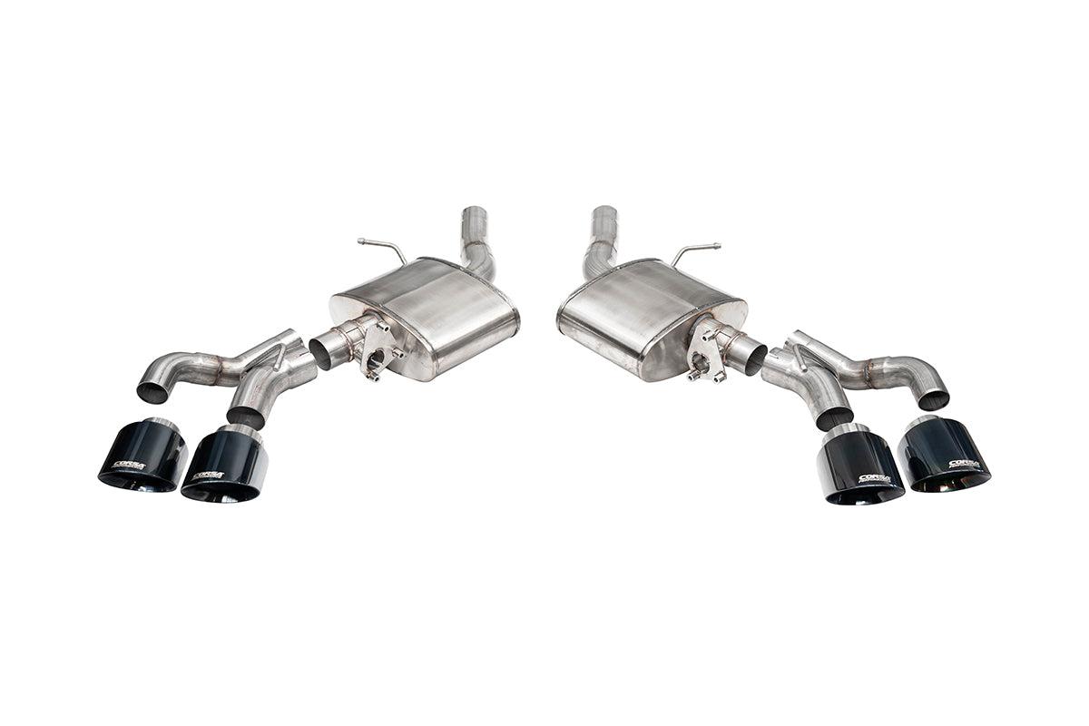 Corsa Performance Sport 3" Axle-Back Exhaust - 4.5" Black PVD Twin Tips (2022+ Cadillac CT5-V Blackwing) - 21322BLK