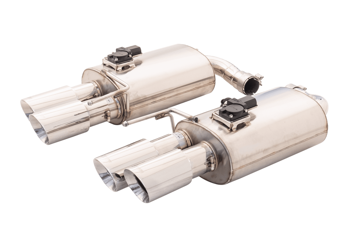 XForce Twin 3" Stainless Steel Axle-Back Exhaust System (2018-2023 Mustang GT) - ES-FM18-VMK-ABS