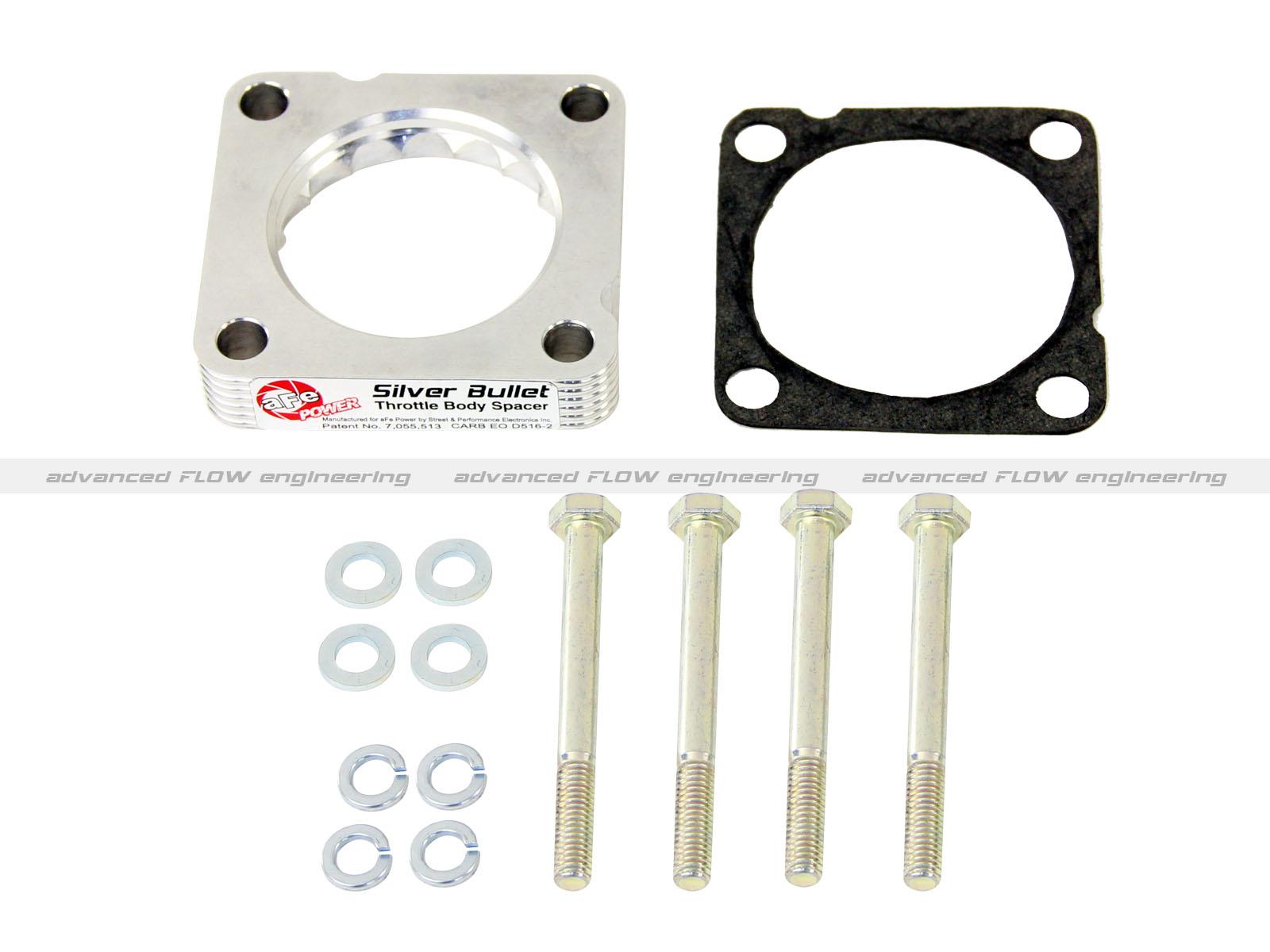 AFE Silver Bullet Throttle Body Spacer Kit (2008-2015 ILX, TSX, Accord, Civic) - 46-37001