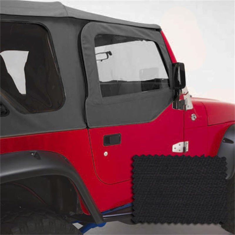 Rugged Ridge Door Kit Upper Black Diamond; 97-06 Jeep Wrangler Tj - 13714.35