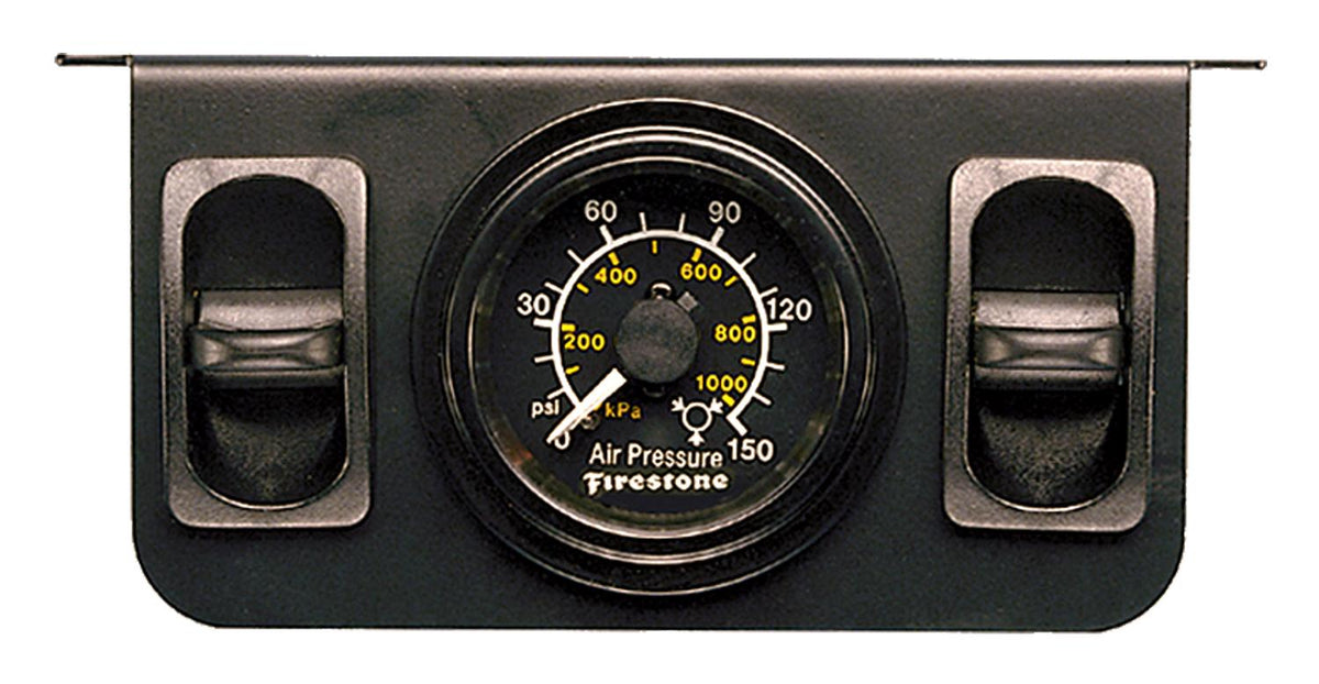Firestone Ride-Rite Plastic Dual Electric Black Gauge - WR17602577