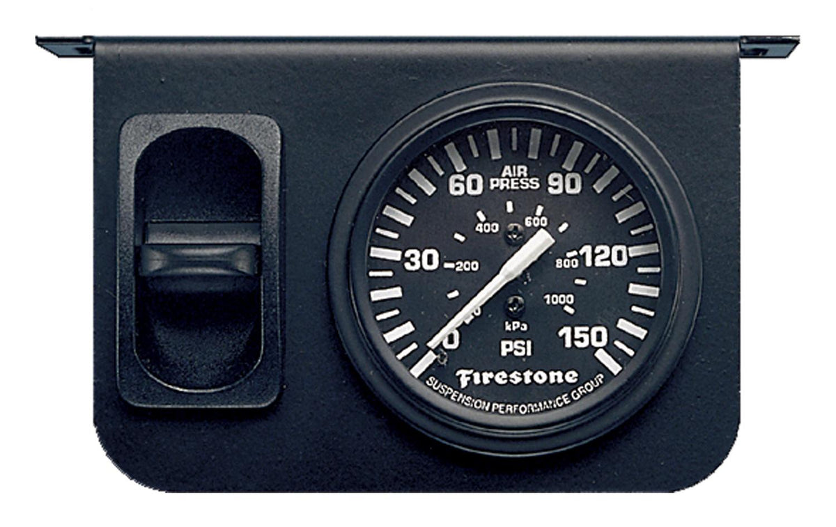 Firestone Ride-Rite Pneumatic Single Black Gauge - WR17602149