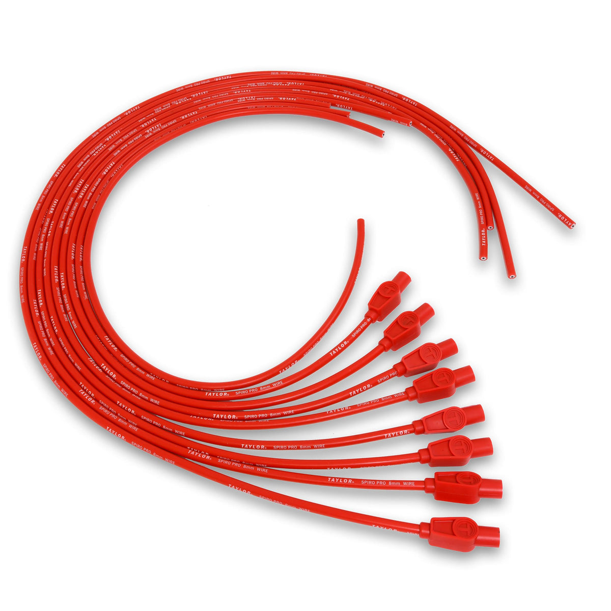 TAYLOR CABLE 8mm Spiro-Pro univ 8 cyl 180 red - 73255