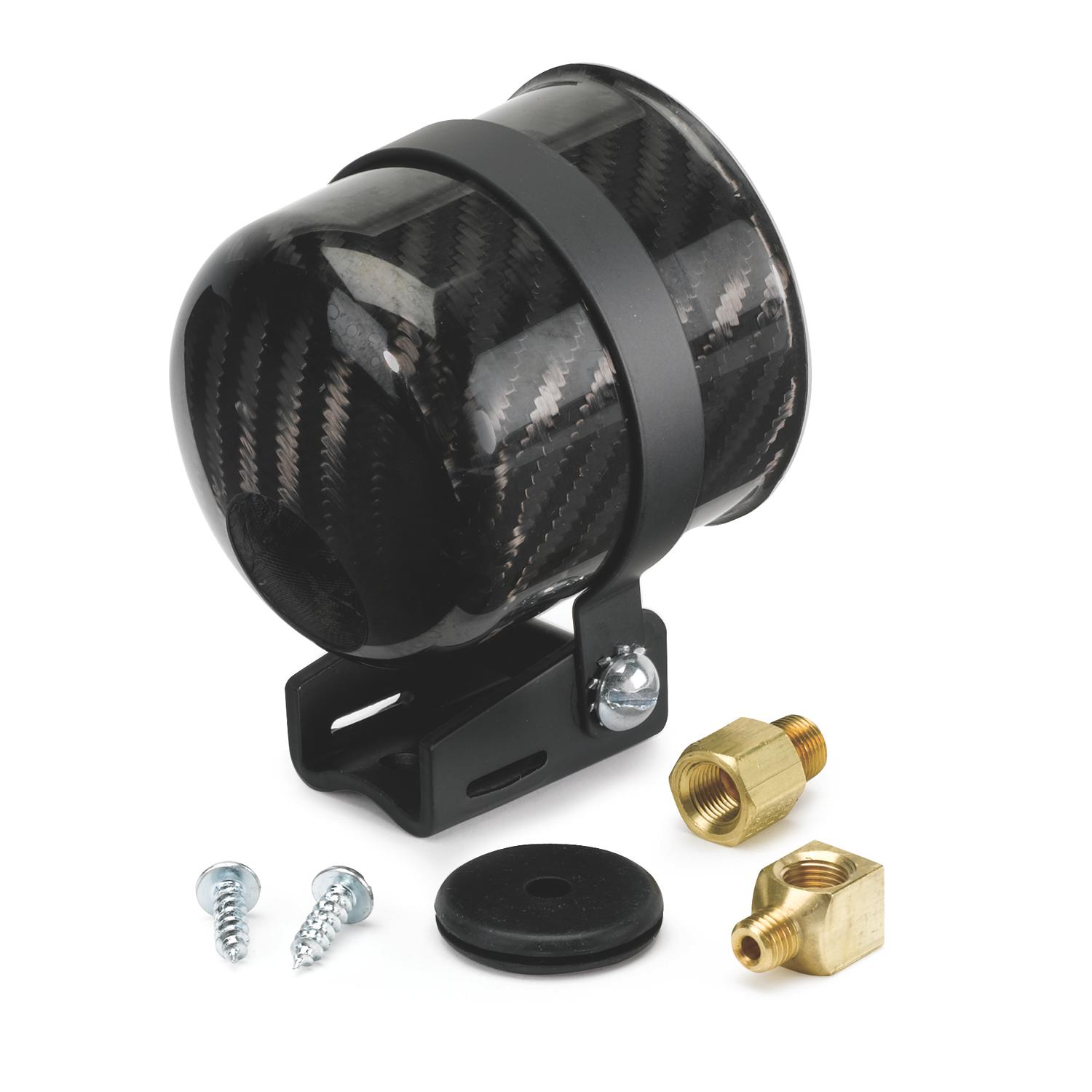 Auto Meter 2-5/8", PEDESTAL W/ CARBON FIBER CUP, FOR MECH. GAUGE - 2152