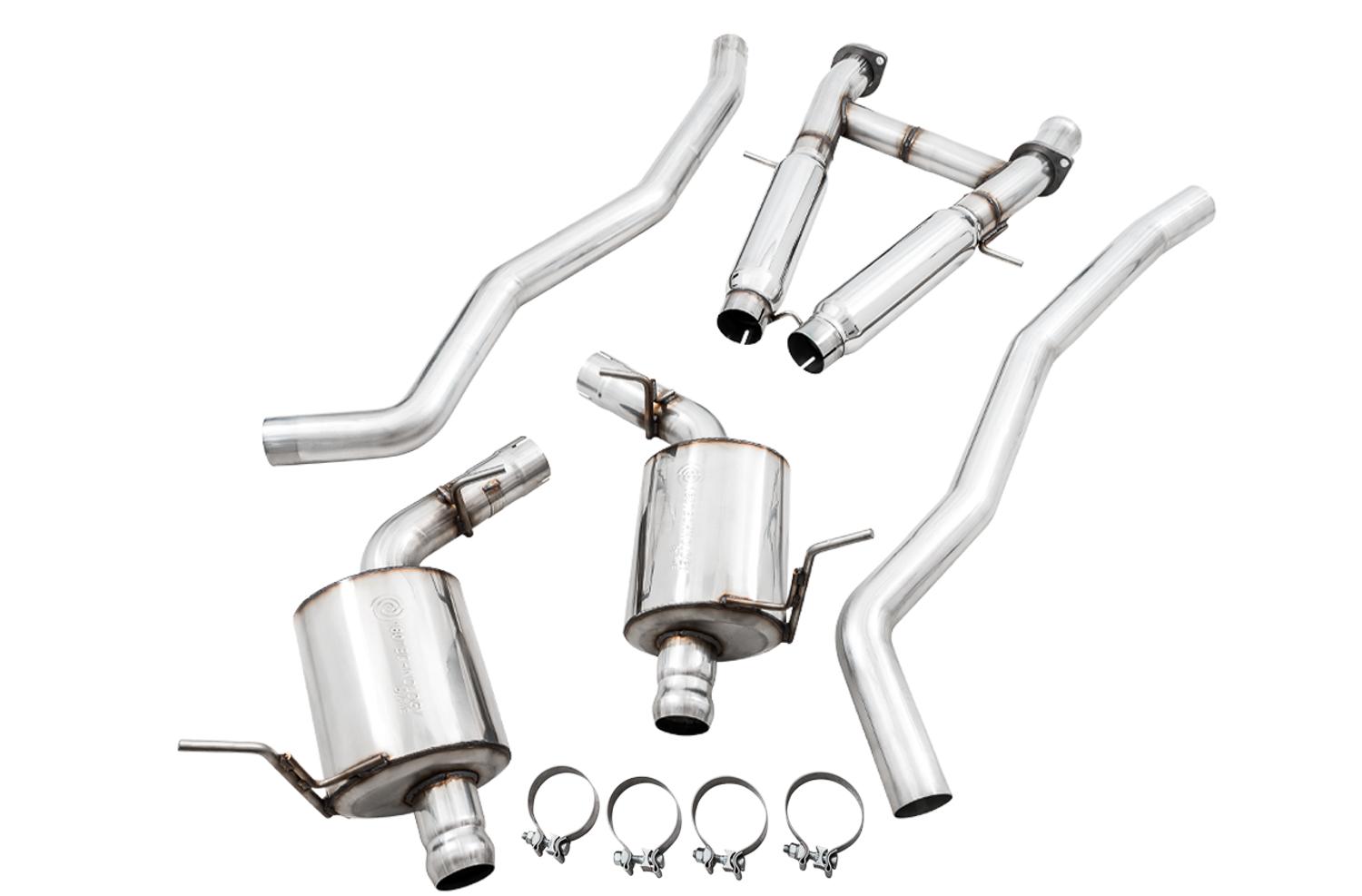 AWE Cat Back Exhaust - Touring Edition, Stock Tips (2020 Grand Cherokee SRT/Trackhawk) - 3015-31017