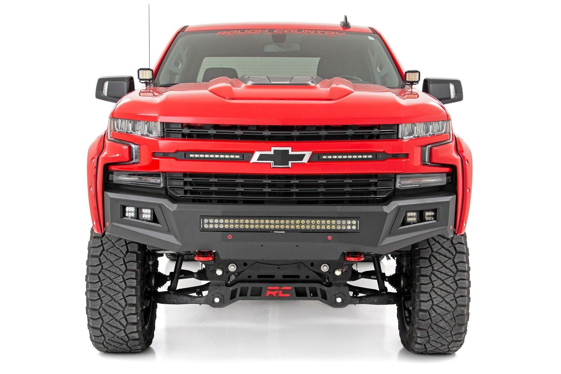 Rough Country 6 Inch Lift Kit Mono Leaf Rear Diesel Chevy Silverado 1500 4WD (22-24) (2022-2024 Silverado 1500) - 21630D