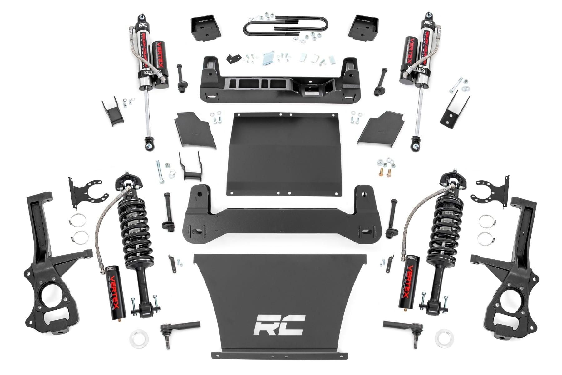Rough Country 6 Inch Lift Kit Mono Leaf Rear Vertex Chevy Silverado 1500 4WD (22-24) (2022-2024 Silverado 1500) - 21650