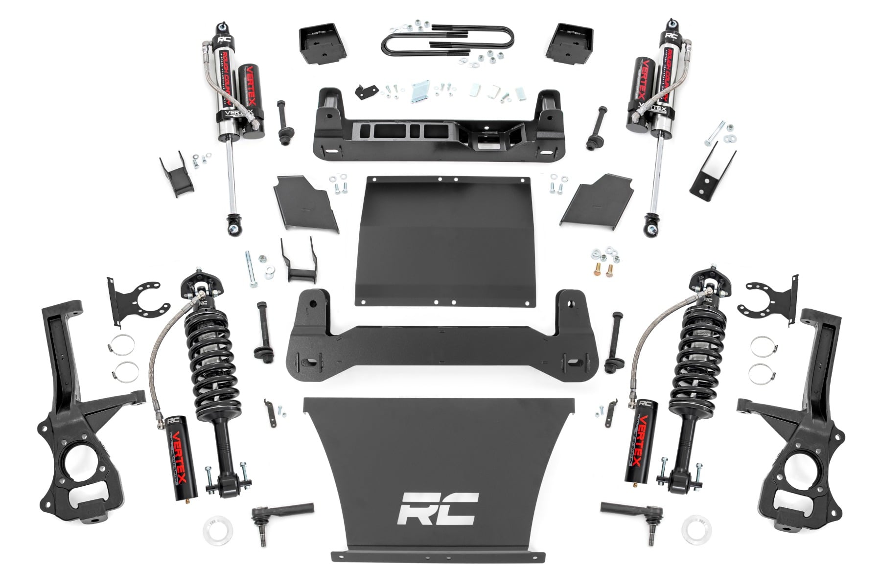 Rough Country 6 Inch Lift Kit Mono Leaf Rear Vertex Chevy Silverado 1500 4WD (25-26) (2025-2026 Silverado 1500) - 21650_A