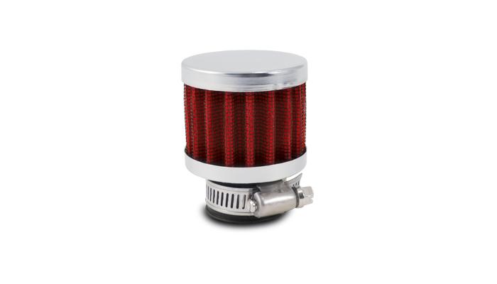 Vibrant Performance Crankcase Breather Filter W/ Chrome Cap - 1/2" (12Mm) Inlet I.D. - 2167