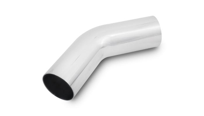 Vibrant Performance 2.5" O.D. Aluminum 45 Degree Bend - Polished - 2177