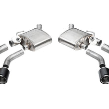 Corsa Valved Axle-Back - 4.5" Carbon Fiber Quad Tips - Polished Tips (2016-2024 Camaro SS / ZL1) - 21789CF