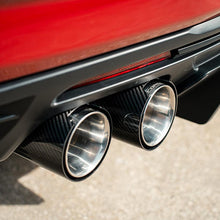 Corsa Valved Axle-Back - 4.5" Carbon Fiber Quad Tips - Polished Tips (2016-2024 Camaro SS / ZL1) - 21789CF