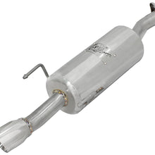 AFE Takeda 2in 304 Stainless Steel Axle-Back Exhaust w/Polished Tip (2007-2008 Fit) - 49-36611