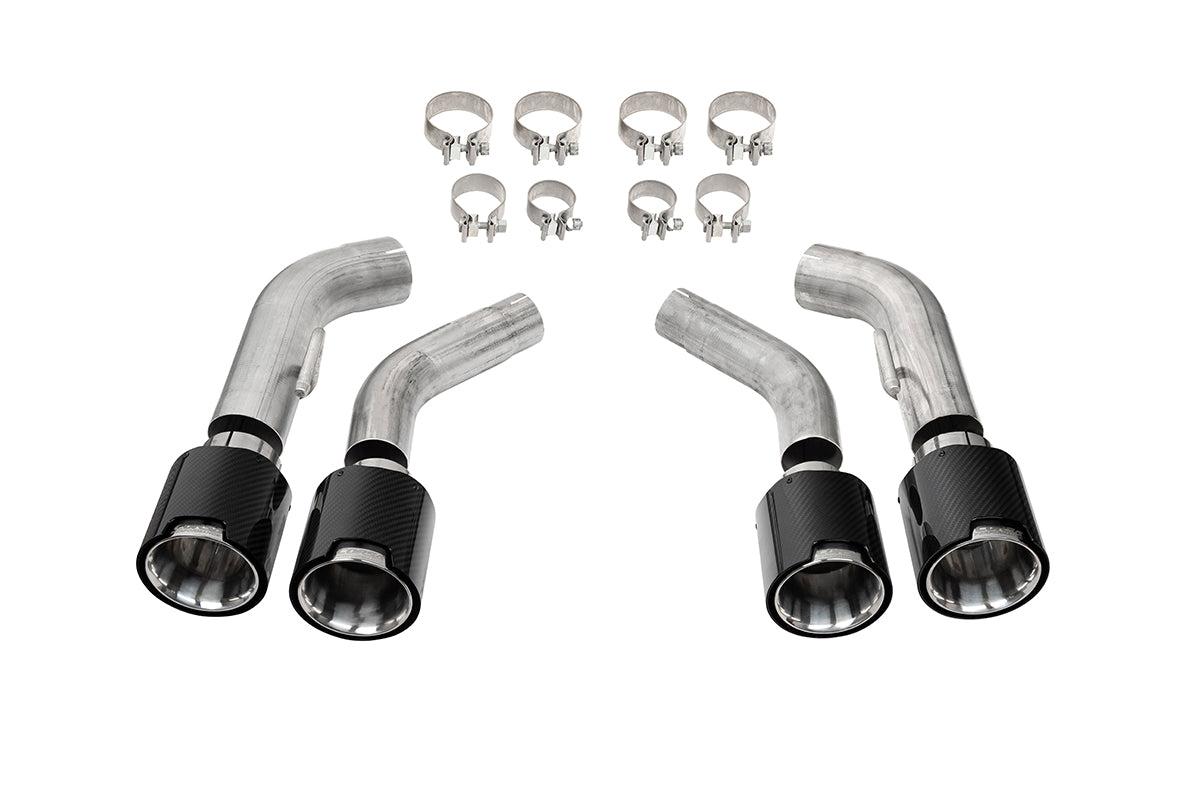 Corsa Quad 4.5 Inch Carbon Fiber Polished Tip Kit 16-24 Chevrolet Camaro SS/16-24 Chevrolet Camaro ZL1 - 21835CF