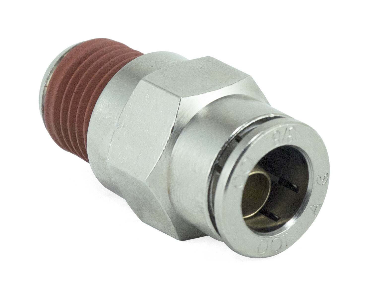 Air Lift Performance 21853 Straight Male - 1/4" MNPT x 3/8" PTC - DOT - SMC # KV2H11-35S