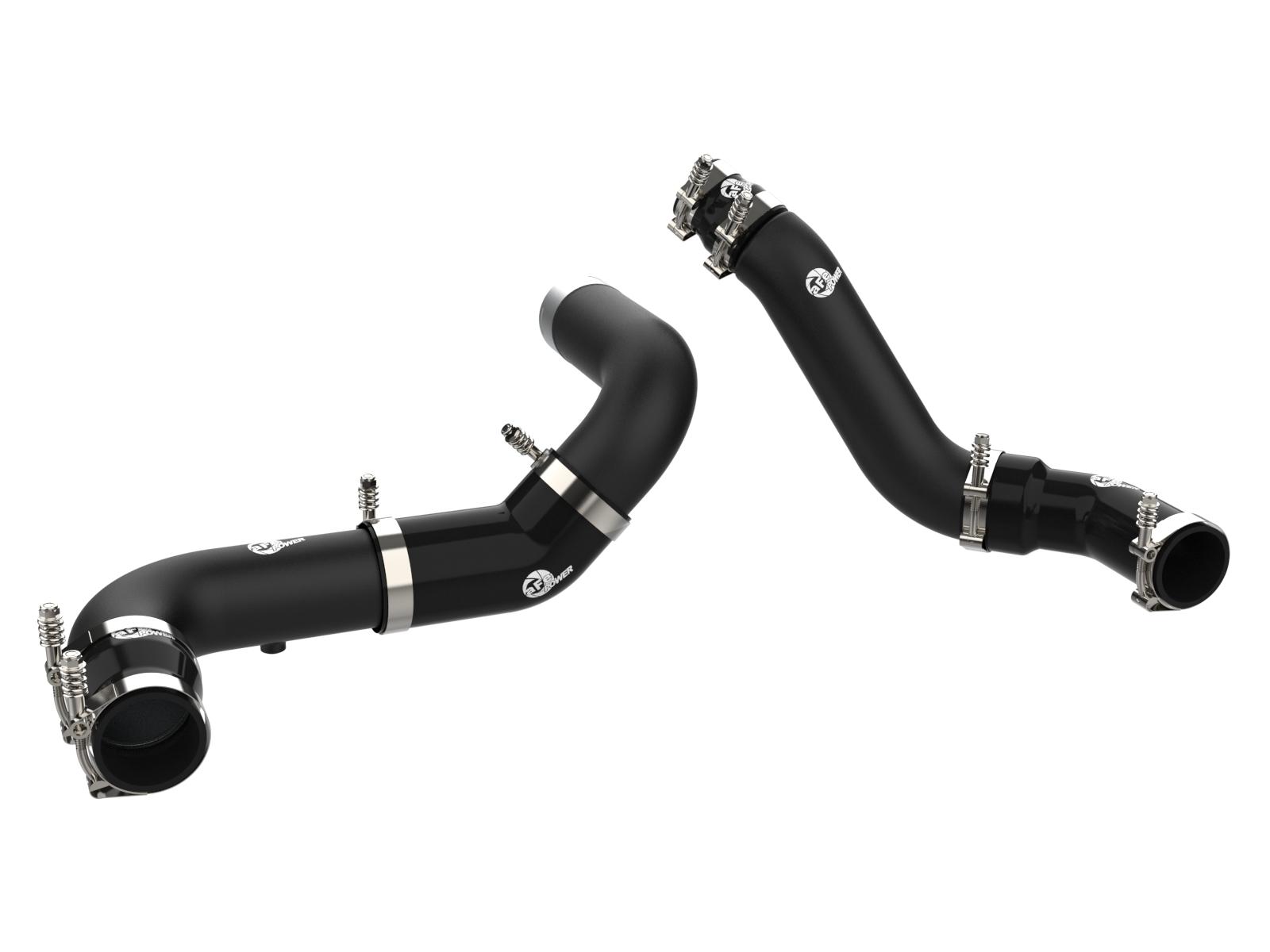 AFE BladeRunner Aluminum Hot & Cold Charge Pipe kit - Black (2016-2019 Ram 1500 EcoDiesel V6 3.0L TD) - 46-20494-B