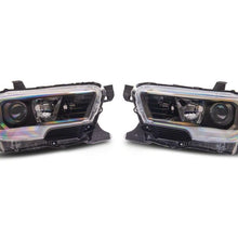 Raxiom 16-23 Toyota Tacoma Axial Series OE Replacement Headlights- Black Housing- Clear Lens
