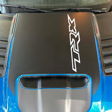 Anchor Room Large Center OEM Style Hood Graphic with Colored "TRX" Overlay - Red (Wild Card / Race Red) (2021-2023 Ram TRX) - 21DX_HCATRX_M_R