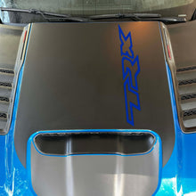 Anchor Room Large Center OEM Style Hood Graphic with Colored "TRX" Overlay - Red (Wild Card / Race Red) (2021-2023 Ram TRX) - 21DX_HCATRX_M_R