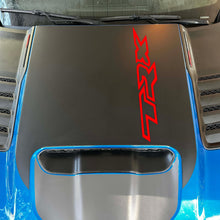 Anchor Room Large Center OEM Style Hood Graphic with Colored "TRX" Overlay - Red (Wild Card / Race Red) (2021-2023 Ram TRX) - 21DX_HCATRX_M_R