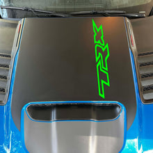 Anchor Room Large Center OEM Style Hood Graphic with Colored "TRX" Overlay - Red (Wild Card / Race Red) (2021-2023 Ram TRX) - 21DX_HCATRX_M_R