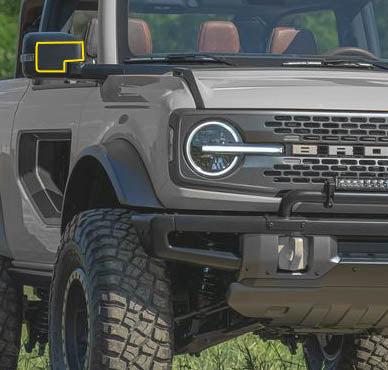 Anchor Room Paint Protection - Mirror Caps (2021-2025 Bronco) - 21FB_PP_MB