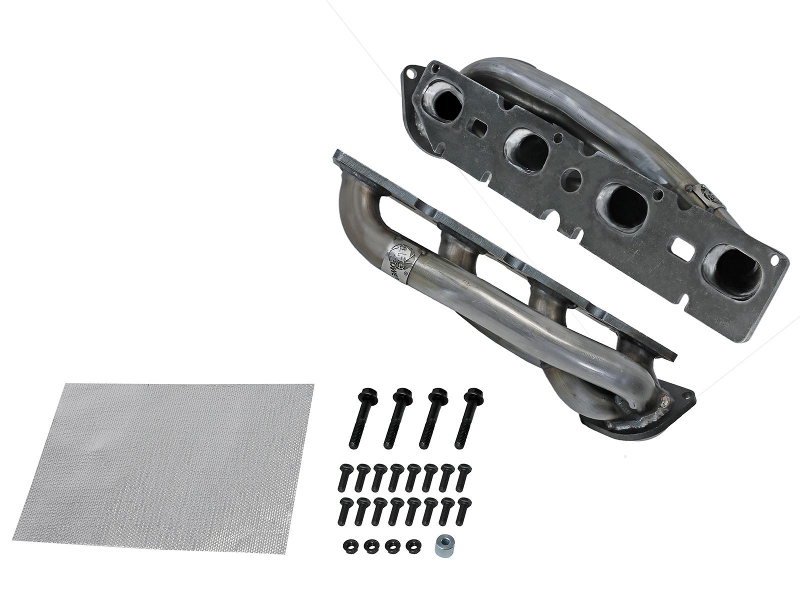 AFE Twisted Steel 409 Stainless Steel Short Tube Header (Dodge/RAM 1500 09-18/RAM 1500 Classic 19-24 V8-5.7L HEMI) - 48-42001-1