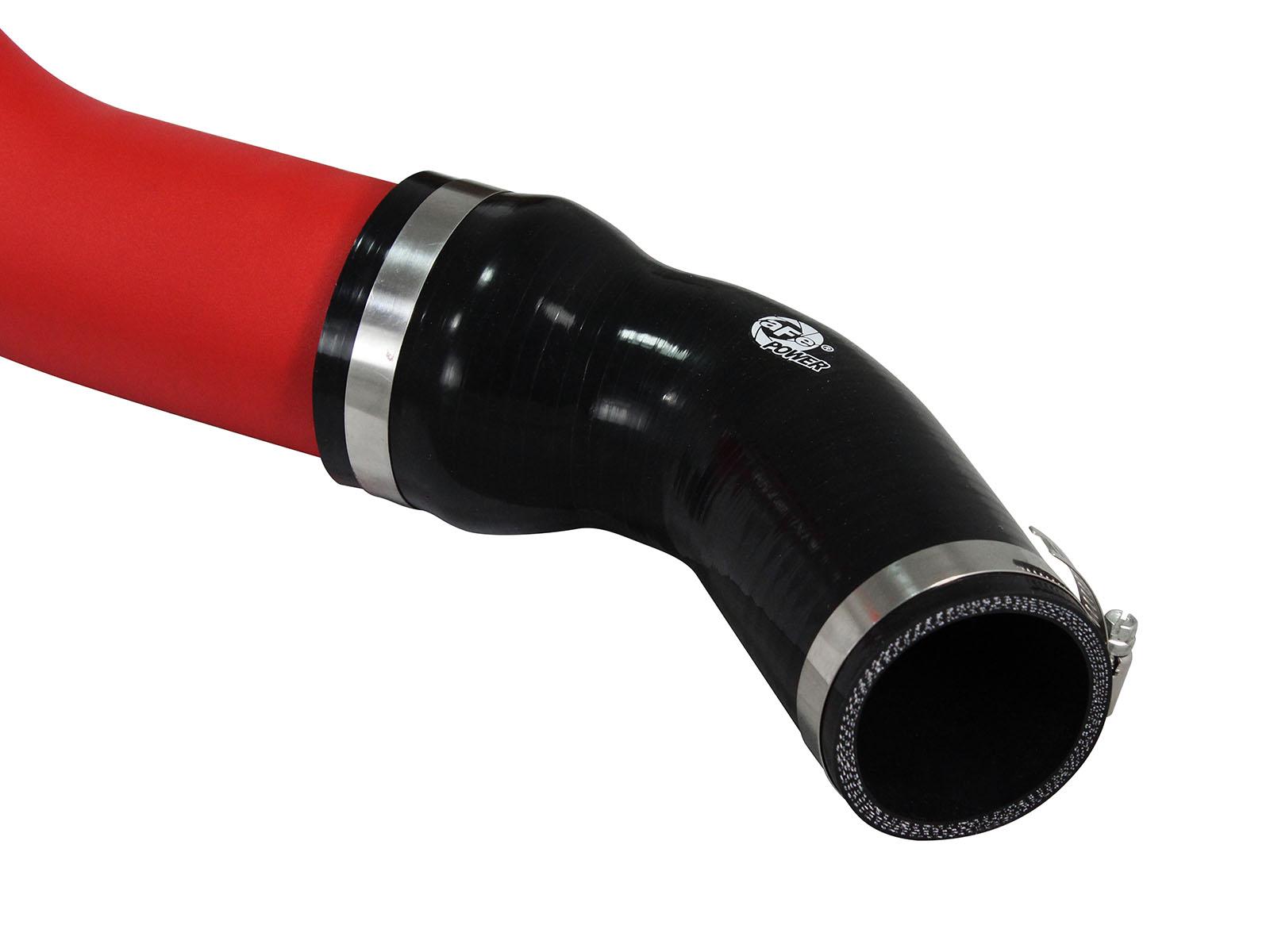 AFE BladeRunner 3" Hot Charge Pipe - Red (2014-2015 Dodge EcoDiesel V6-3.0L (td)) - 46-20178-R