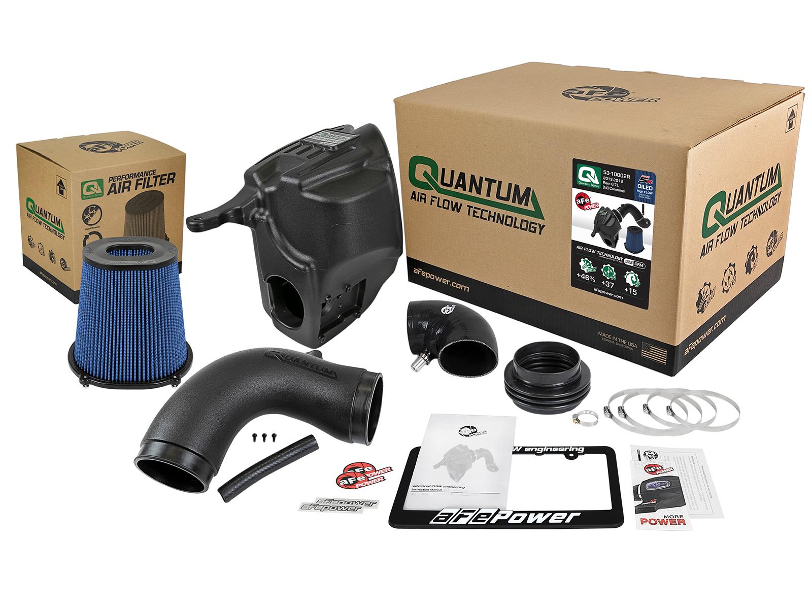 AFE QUANTUM Cold Air Intake System w/ Pro 5R Media (2013-2018 2500, 3500, 4500, 5500) - 53-10002R