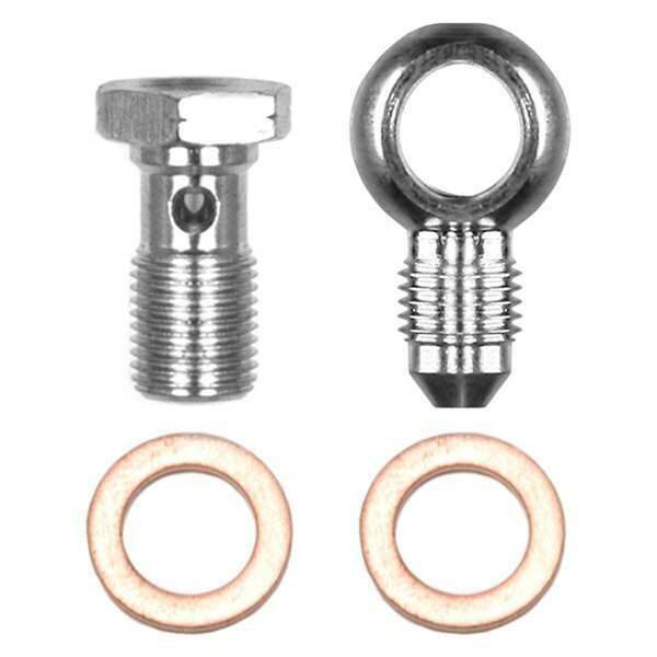 Wilwood Banjo Fitting Kit -3 male to 10mm-1.00 Banjo Bolt & Crush Washers (1 qty) - 220-14431