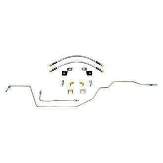 Wilwood Flexline Kit 14 inch -3 M10-1.0 IF 1/8 NPT 90 Deg w/tubing - 220-15277